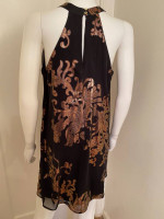 COPPER AND BLACK DRESS Size Small