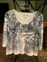 Coldwater Creek Beaded Women’s Top Sz M