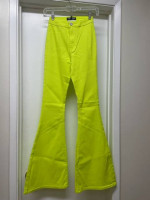 NWT NEON HIGH RISE BELL BOTTOM STRETCH JEANS XS S NEW w TAGS
