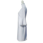 Calvin Klein White Circle Trim Bell Sleeve Lined Sheath Dress