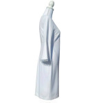 Calvin Klein White Circle Trim Bell Sleeve Lined Sheath Dress