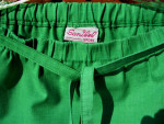 Vintage 1980s Designer Green Skirt * Embroidered *