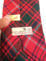 Vintage Scottish Wool Tie Tartan Plaid Made in Scotland