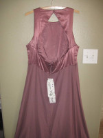 Vtg NWT Silhouettes Formal Prom Dress Gown Women size 16 -- OPEN BACK!