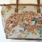 Signature Club A NEW Tote Shoulder Bag Weekender Tapestry Panther