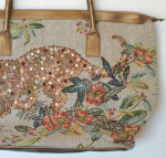 Signature Club A NEW Tote Shoulder Bag Weekender Tapestry Panther