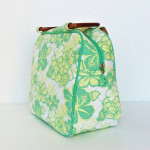 NEW Larkspur Hand Bag/Purse Green Yellow and White Spring Floral Print