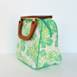 NEW Larkspur Hand Bag/Purse Green Yellow and White Spring Floral Print