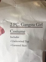 Womens GANGSTER GIRL HALLOWEEN COSTUME small w/extras