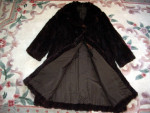 Vintage Designer Mink Fur Coat * Herringbone Design *