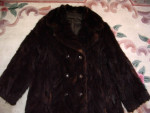 Vintage Designer Mink Fur Coat * Herringbone Design *