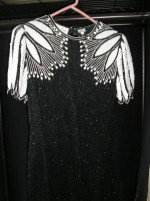 Elegant RARE Beaded and Sequined Silk Dress Size S/PM