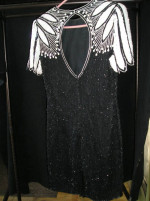 Elegant RARE Beaded and Sequined Silk Dress Size S/PM
