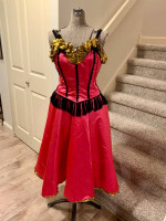 Professional Can Can Dress with headpiece