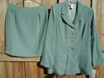 Ladies New w/Tags Designer Sage Green Suits * 'Zoompy Salvatore Paris'