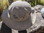 Khaki Hiking Hat & 6 Pewter Dinosaur Pins