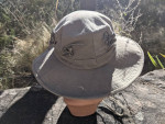 Khaki Hiking Hat & 6 Pewter Dinosaur Pins