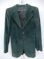 Green velevt jacket