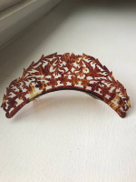 Vintage Faux Tortoiseshell Tiara Hair Comb From 1950s Spain