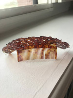 Vintage Faux Tortoiseshell Tiara Hair Comb From 1950s Spain
