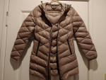 New Women's Hooded Packable Down Coat * Size Small * Hip Length *