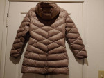 New Women's Hooded Packable Down Coat * Size Small * Hip Length *