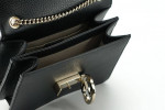 Authentic GUCCI Black Calf Leather Dollar Shoulder Bag
