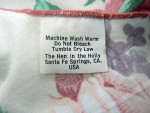 New Full Apron w/Bib Floral Design of Pink Roses & Lilacs Pink Ruffle
