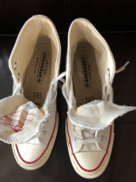 converse all star hi tops, ivory