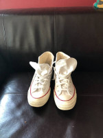 converse all star hi tops, ivory