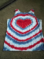 Tie dye tank tops
