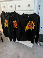 Phoenix Suns Black Hoodie Tops