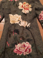 Stunning Biya Johnny Was Light-Weight Tweed Coat Jacket Embroidered XS