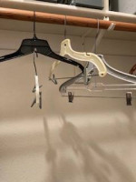 Hangers: Skirt, Pants, Suit, Tops, Shirts. 3 Boxes