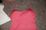 Women's large camisol tank tops with built in wire bra