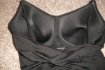 Women's large camisol tank tops with built in wire bra