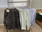 3 new Croft & Barrow Women's Tops Long Sleeve XL