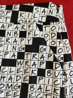 NWT Loudmouth Skort, crossword theme, size 14