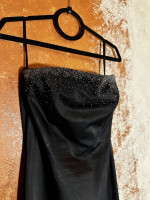 Black Beeded Express World Prom Dress