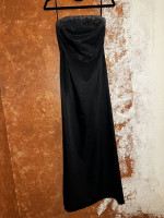 Black Beeded Express World Prom Dress