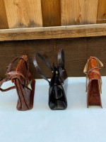 VINTAGE ALLIGATOR CROCODILE HANDBAG PURSE PURSES
