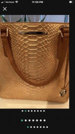 New Brahmin Harrison Fire Opal Seville Carryall