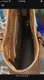 New Brahmin Harrison Fire Opal Seville Carryall