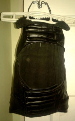 "Bad To The Bone" dog faux leather jacket - SM/MED