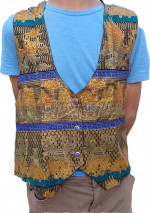 Wholesale Lot of 64 BALI Vests One Size Colorful Unique ButtonsUnisex