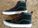 Like New Vans SK8-HI MTE Black Beet Suede Mens 9 womens 10