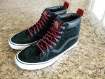 Like New Vans SK8-HI MTE Black Beet Suede Mens 9 womens 10
