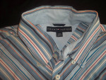Vtg MEN'S SIZE L Y2K TOMMY HILFIGER CHEVRON SHIRT