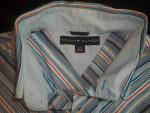 Vtg MEN'S SIZE L Y2K TOMMY HILFIGER CHEVRON SHIRT