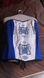 dr who/tardis inspired costume, victorian/steampunk style